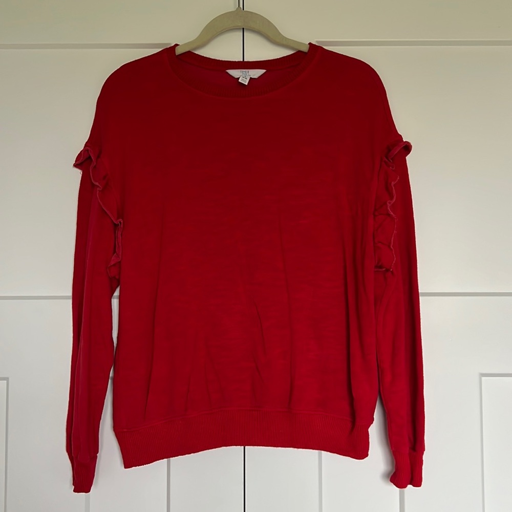 Red long sleeve Sweater